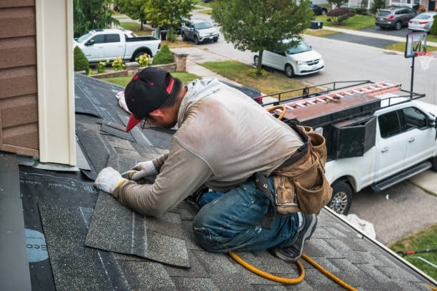 Professional Roofing technician working in Falmouth, ME